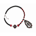 Crimson Elegance Statement Necklace