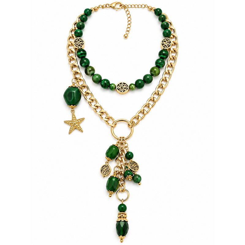 Emerald Coast Layered Charm Necklace