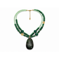 Emerald Elegance Layered Necklace