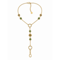 Emerald Radiance Lariat Necklace