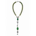 Emerald Secrets Key Necklace
