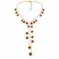 Golden Botanica Lariat Necklace