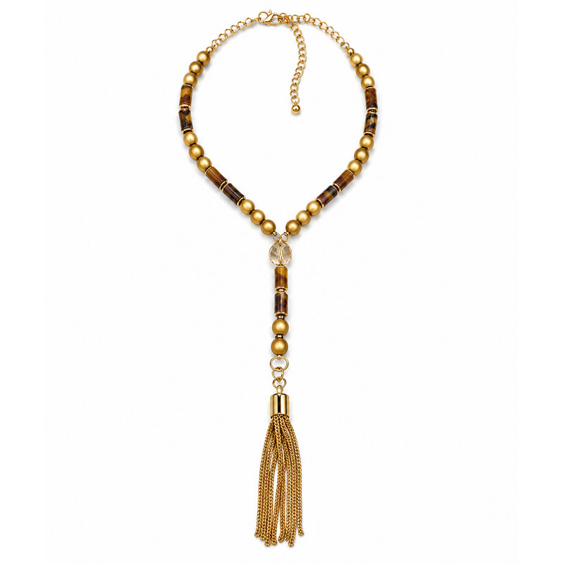 Golden Grace Tassel Necklace
