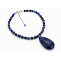 Sapphire Tide Statement Necklace